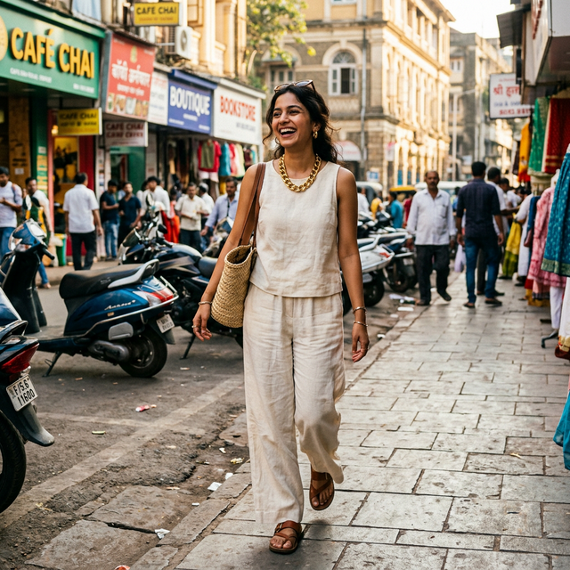 Street style with gold chain